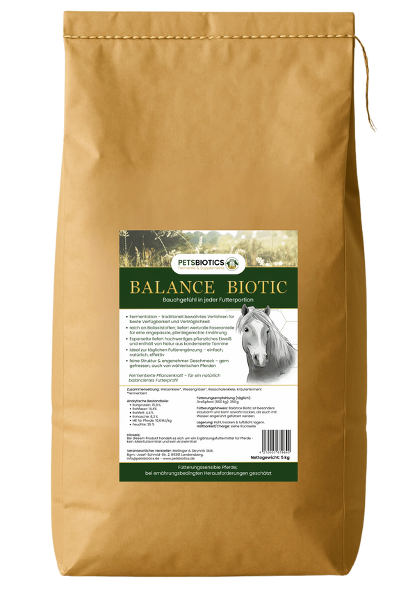 Balance Biotic fermentiertes Ergänzungsfutter für Pferde mit sensibler Verdauung